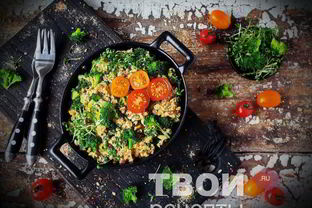 Омлет с брокколи