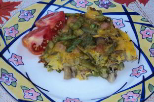 Омлет с грибами