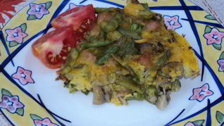 Омлет с грибами