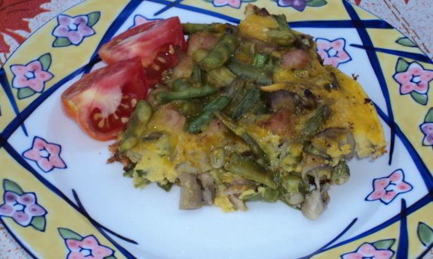 Рецепт омлет с грибами