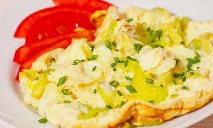 Рецепт омлет с кабачками и брынзой