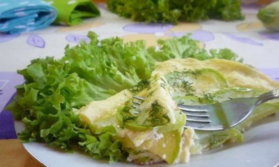 Рецепт омлет с кабачками
