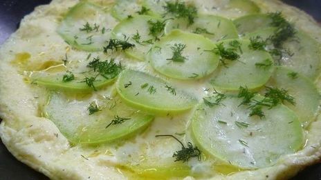 омлет с кабачками