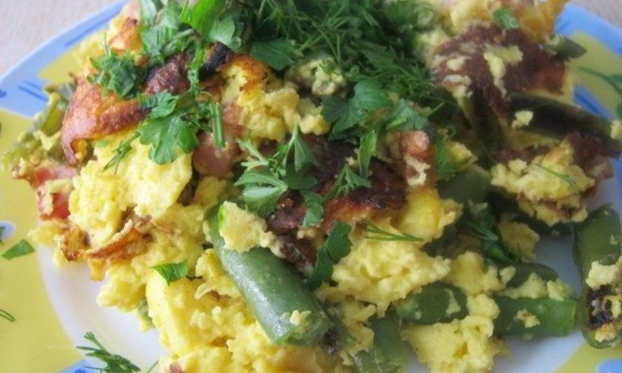 Рецепт омлет с крахмалом