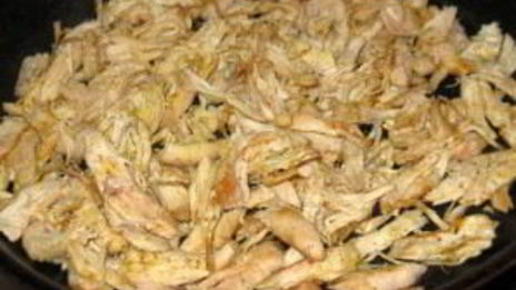 омлет с курицей и помидорами