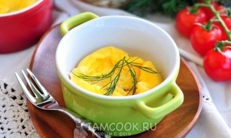 Рецепт омлет с молоком в микроволновке