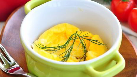 омлет с молоком в микроволновке