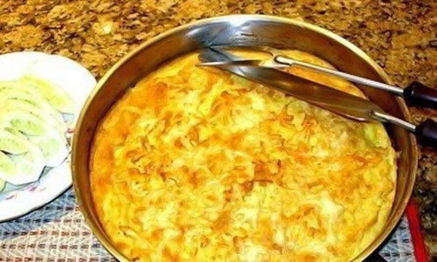 Рецепт омлет с морковью и яблоком