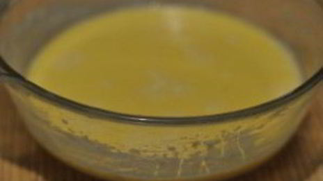 омлет с мукой и молоком