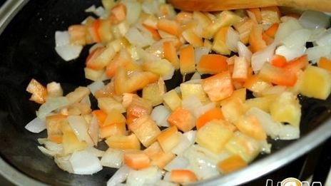 омлет с овощами