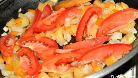 омлет с овощами