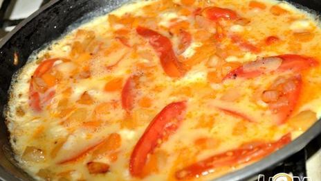 омлет с овощами
