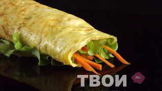 Омлет с пряной морковью