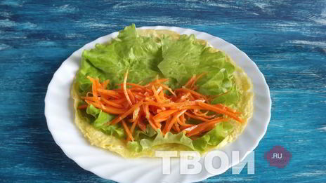 омлет с пряной морковью