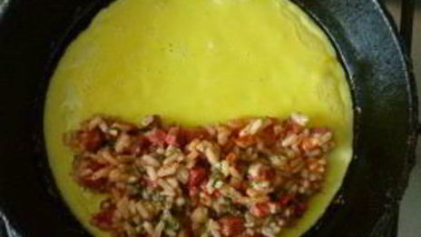 омлет с рисом