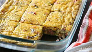 Омлет с ветчиной в духовке