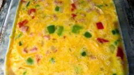 омлет с ветчиной в духовке