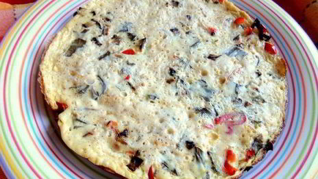 омлет со щавелем