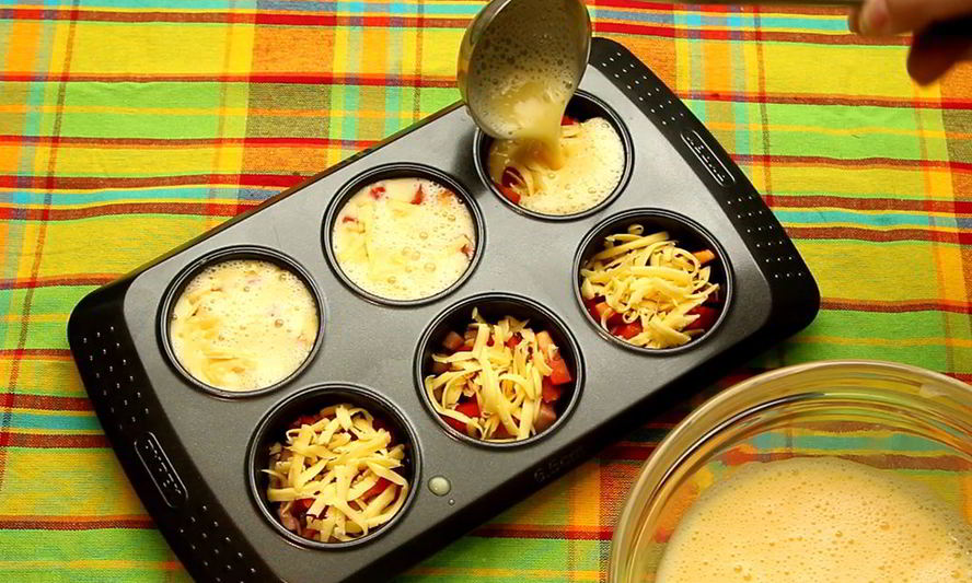 Рецепт омлет в форме для кексов