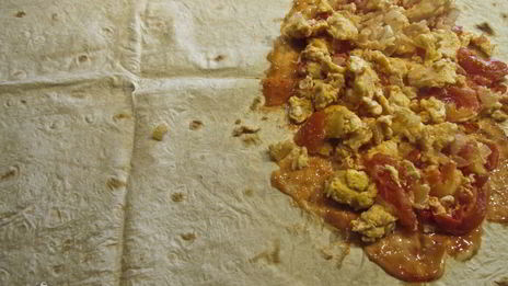 омлет в лаваше