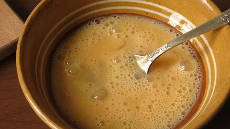 омлетики сердца с крабовыми палочками