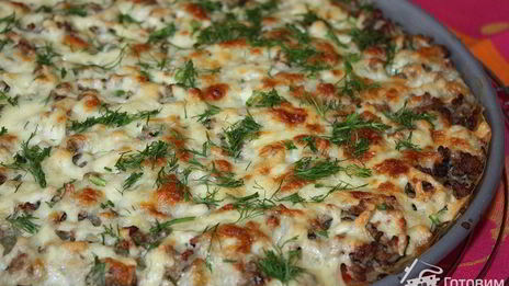 пицца-омлет болоньезе