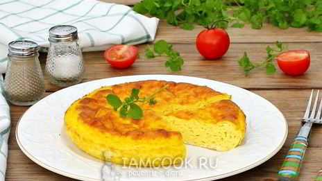 пышный омлет с молоком в духовке