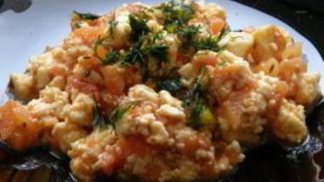 вегетарианский омлет без яиц