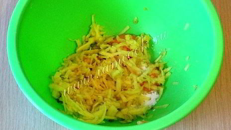 яблочный омлет