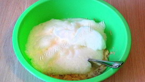 яблочный омлет