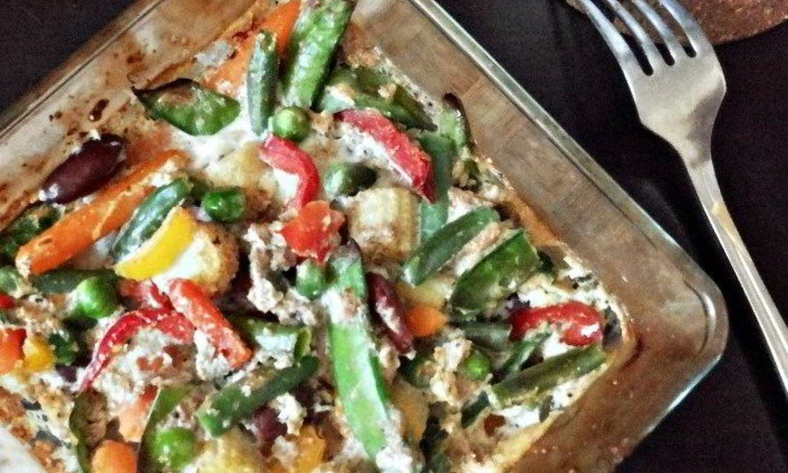 Рецепт запеченный омлет с овощами