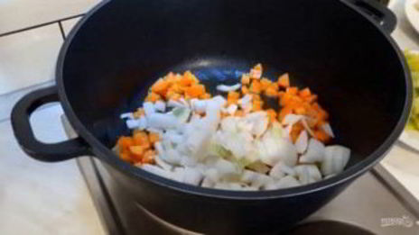 овощное соте с кабачком и баклажаном