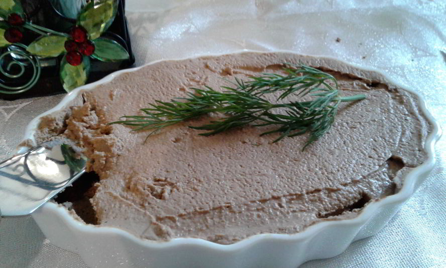 Рецепт нежный паштет из куриной печени