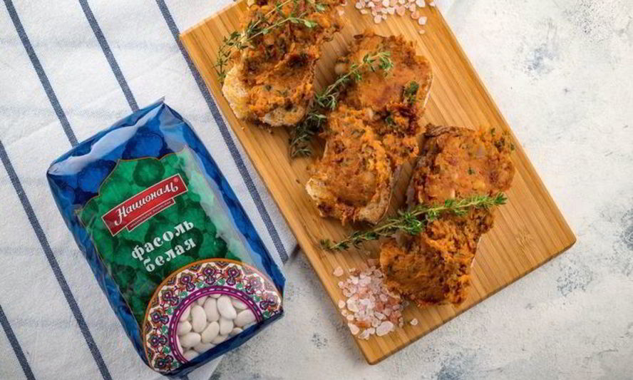 Рецепт паштет из белой фасоли с вялеными томатами