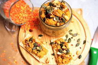 Паштет из чечевицы, моркови и орехов