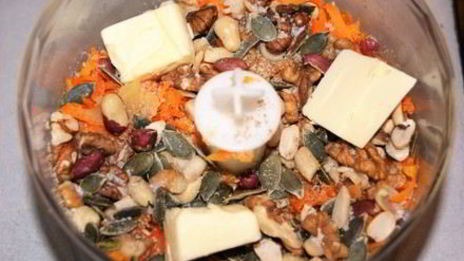 паштет из чечевицы, моркови и орехов