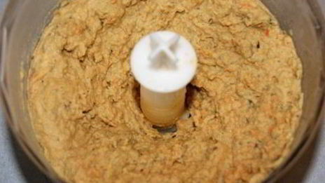 паштет из чечевицы, моркови и орехов