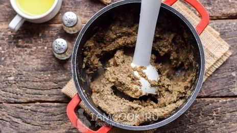 паштет из фасоли с сушеными грибами