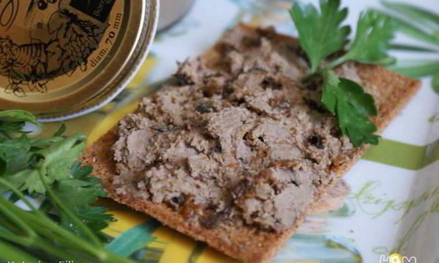 Рецепт паштет из куриной печени с черносливом