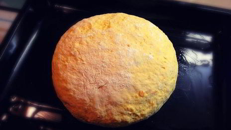 паштет из куриной печени с тыквой и шампиньонами на тыквенном хлебе