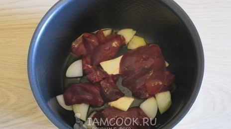 паштет из куриной печени в мультиварке