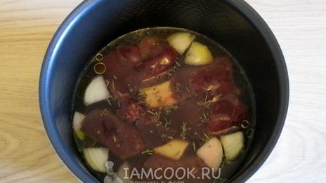 паштет из куриной печени в мультиварке