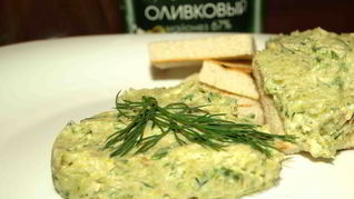 Паштет из лука-порея, яиц и орехов кешью