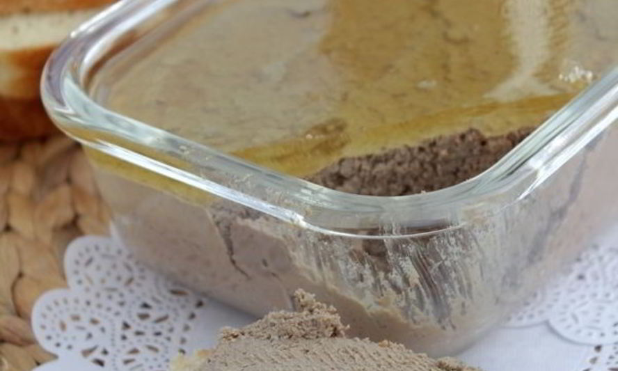 Рецепт паштет из свиной печени с яблочным желе