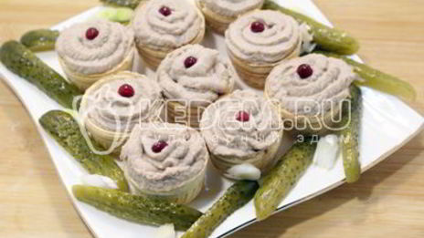 паштет рыбный нежные корзинки