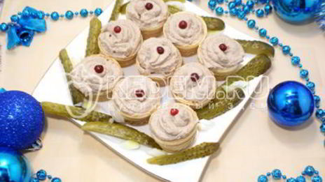 паштет рыбный нежные корзинки