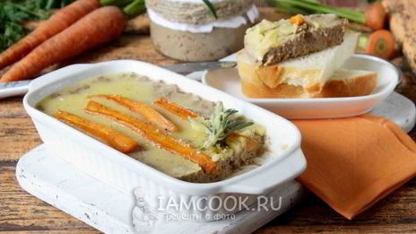 паштет с карамелизированной морковью