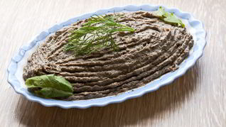Печеночный паштет с грибами