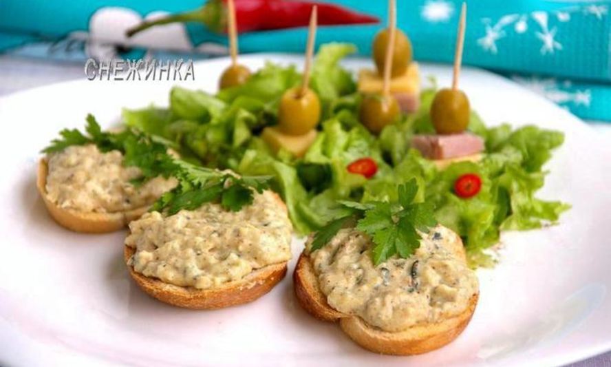 Рецепт сырный паштет из цукини с миндалем