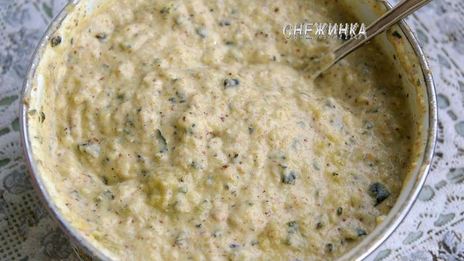 сырный паштет из цукини с миндалем